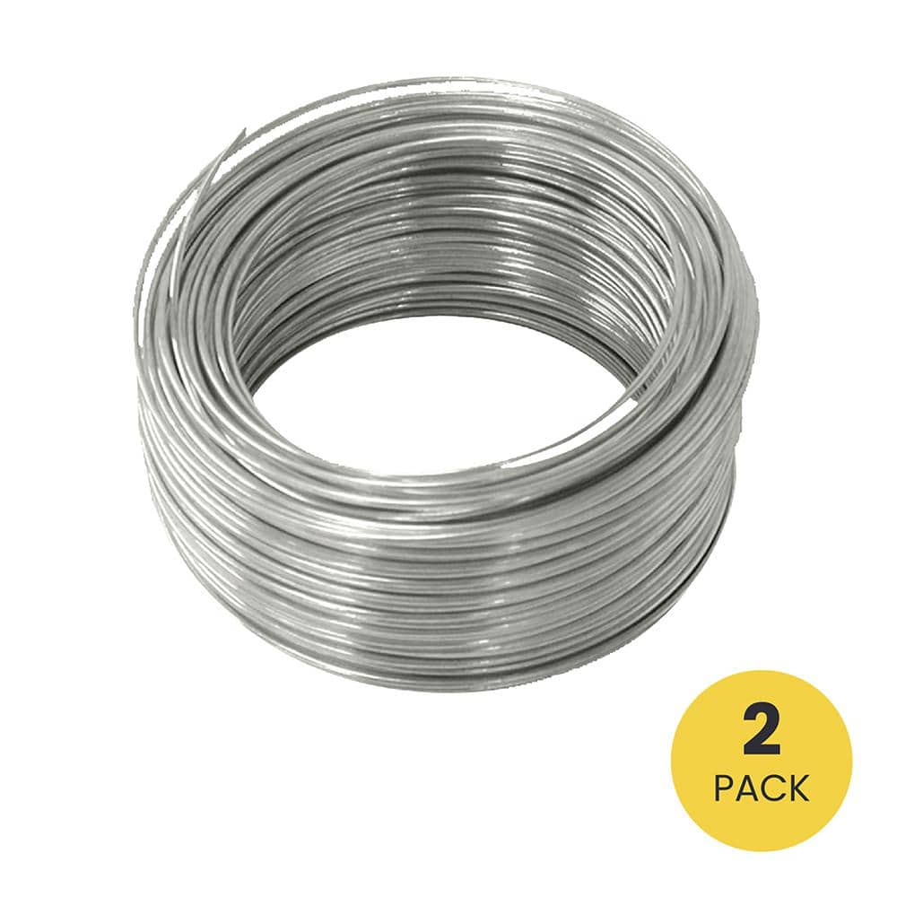 1/2 in. 110 ft. 25 lbs. Galvanized Steel Wire (2-Pack) - Hercitys