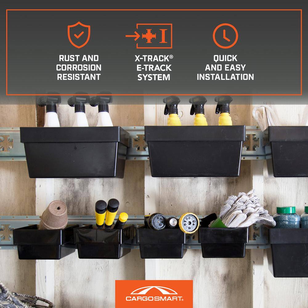 4 in. H x 6 in. W x 7 in. D Small Plastic Track Bin - Hercitys