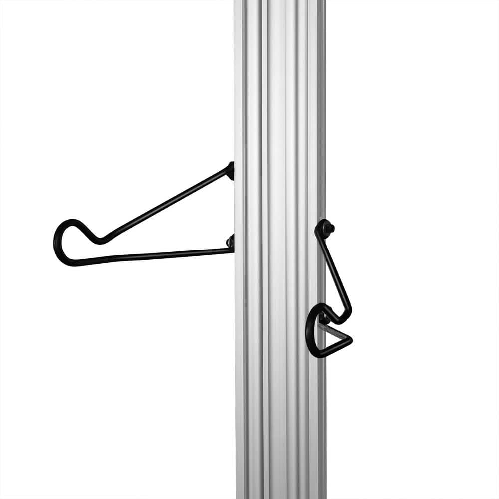 2-Bike Silver Upright Tension Mount Garage Bike Rack - Hercitys