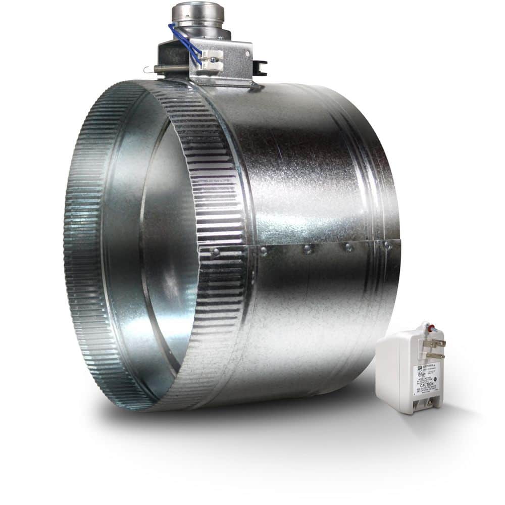 12 in. Motorized Adjustable Damper, Closed - Hercitys