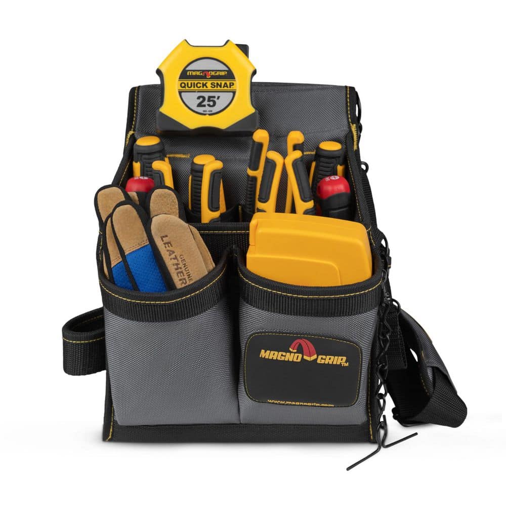 20-Pocket Electricians Pouch with Padded Shoulder Strap - Hercitys