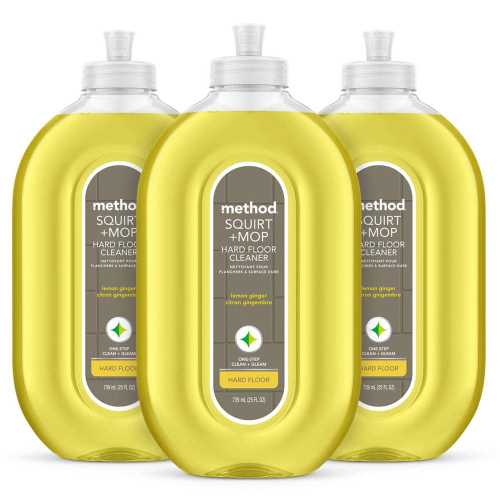 25 oz. Lemon Ginger Squirt + Mop Hard Floor Cleaner (3-Pack) - Hercitys