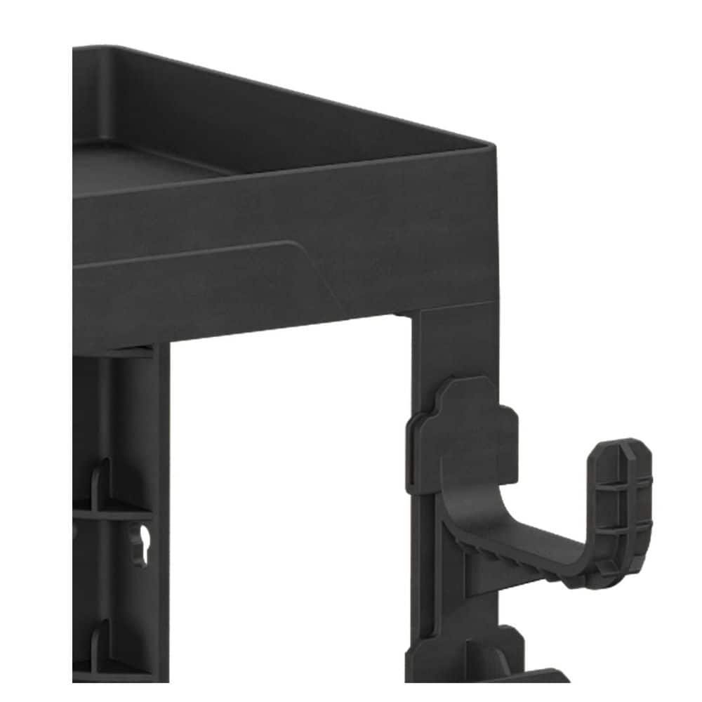 2-Tier Rolling Tool Cart with Wheels, Industrial Commercial/ Service Tool Cart, PP - Hercitys