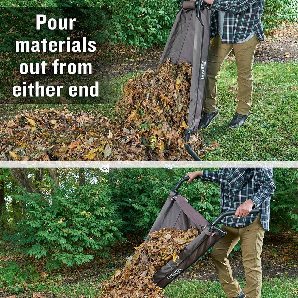 5 cu. ft. Foldable Garden Cart Wheelbarrow - Hercitys