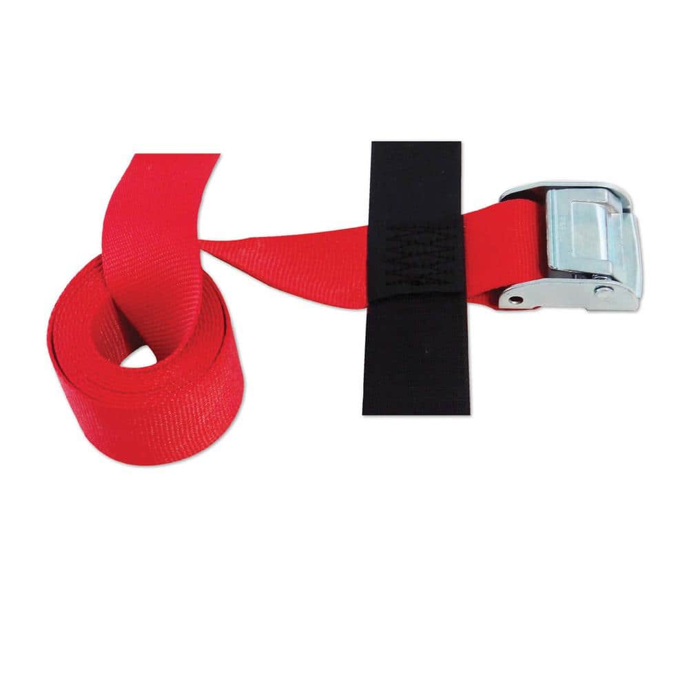 2 in. x 8 ft. Cinch Strap with Cam in Red - Hercitys