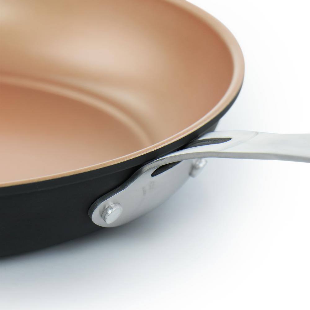 2-Piece Nonstick Carbon Steel Frying Pan Set in Copper - Hercitys