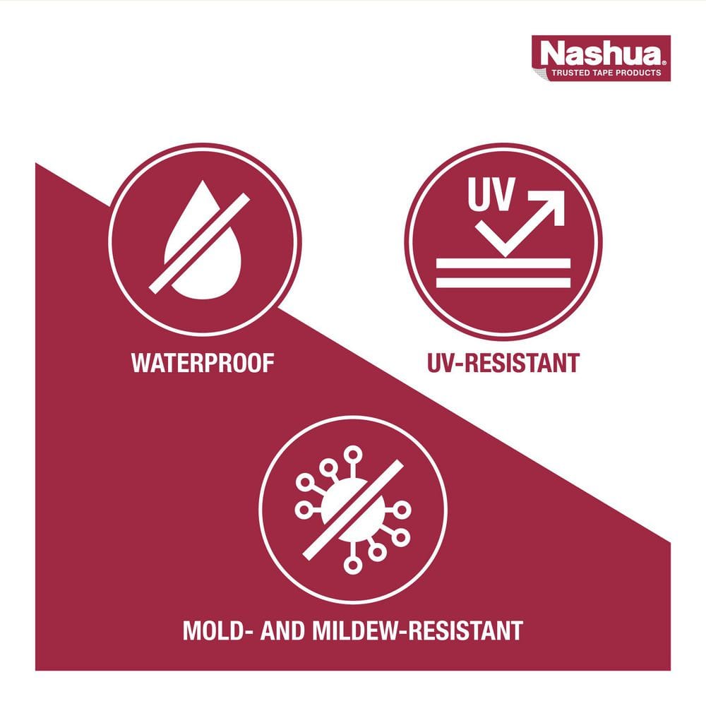 3 in. x 15 ft. (5 yds.) Aqua-Seal Waterproof Tape in Black - Hercitys