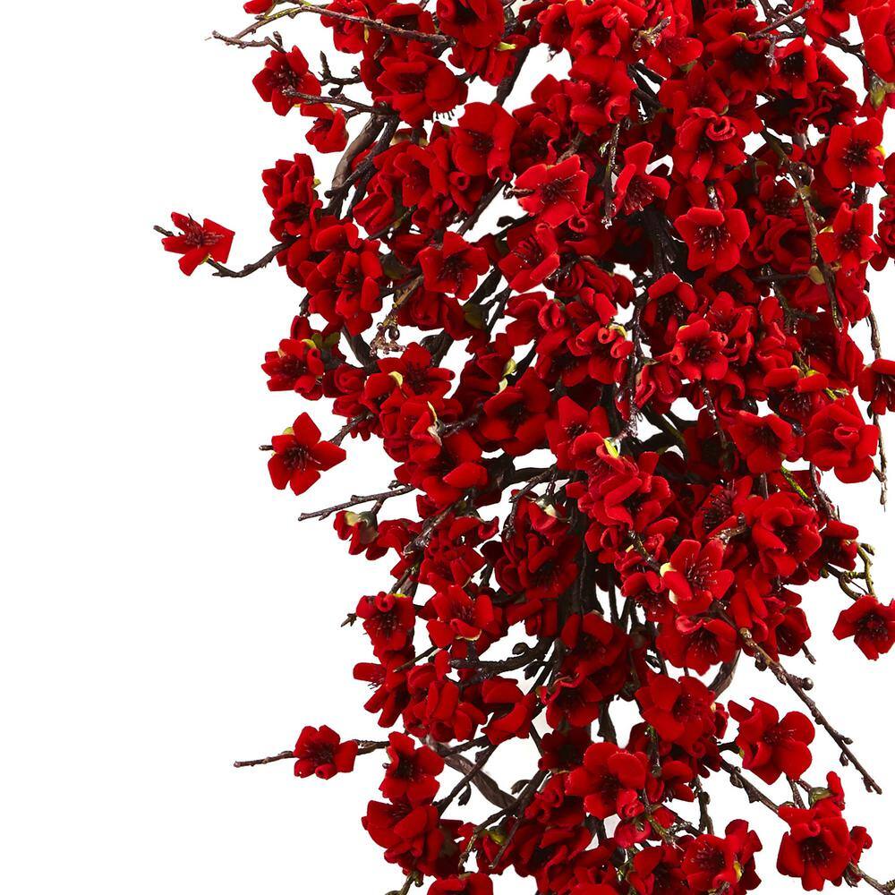 28in. Plum Blossom Teardrop Artificial Christmas Swag - Hercitys