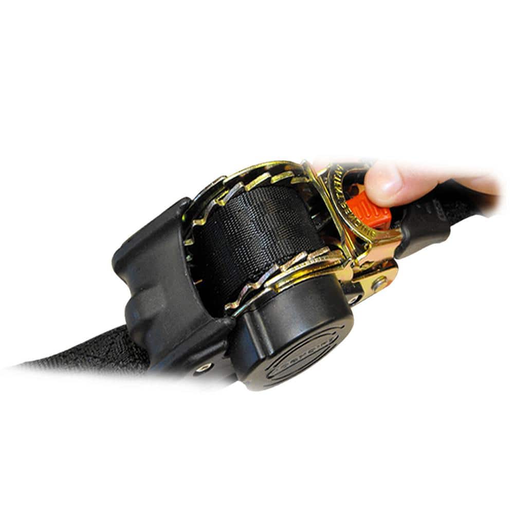 2 in. x 5.5 ft. 4000 lbs. Bolt On Retractable Ratchet Strap (2-Pack) - Hercitys