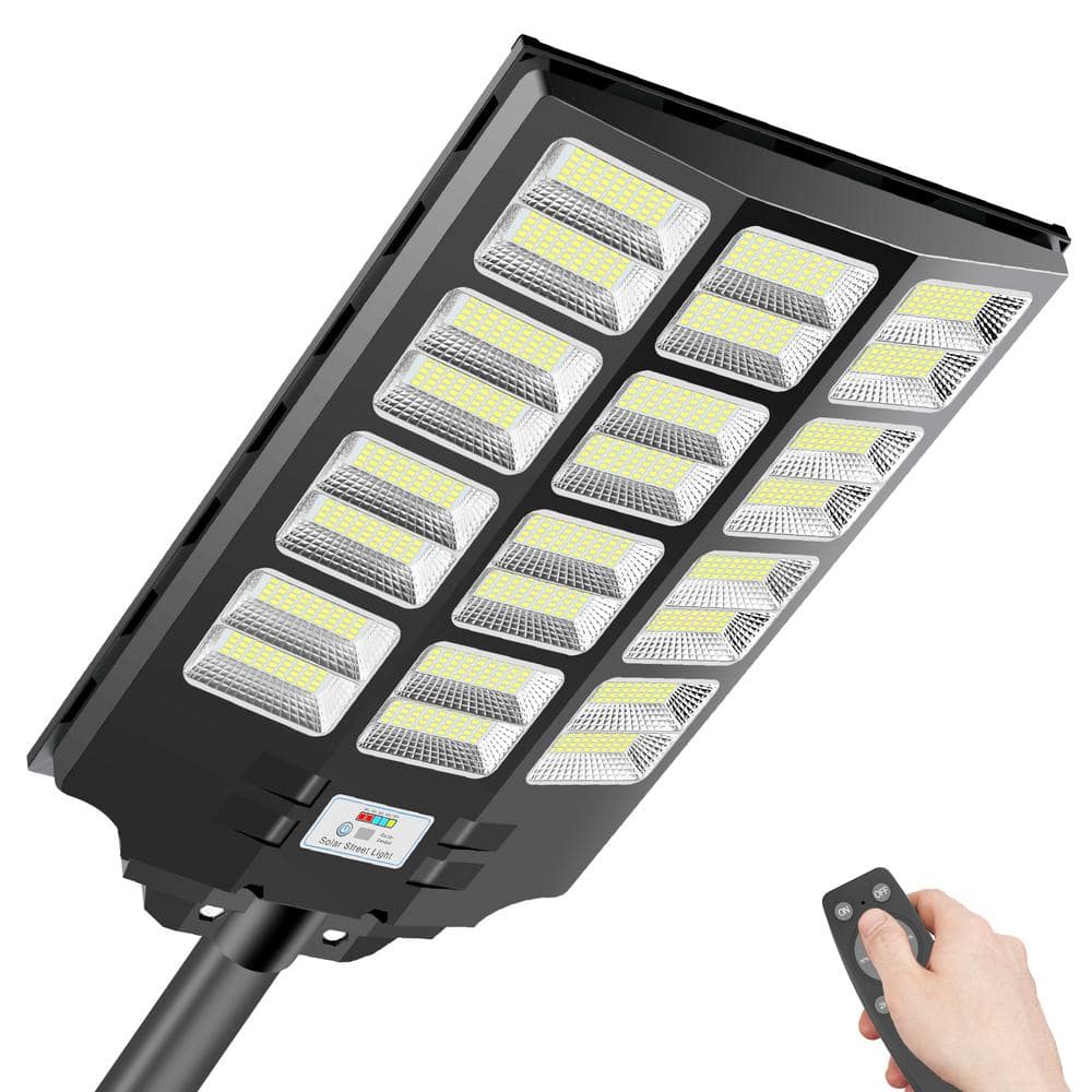 300,000 Lumens 3600-Watt 240-Degree Black Motion Sensing Dusk to Dawn Integrated LED Flood Light (2-Pack) - Hercitys