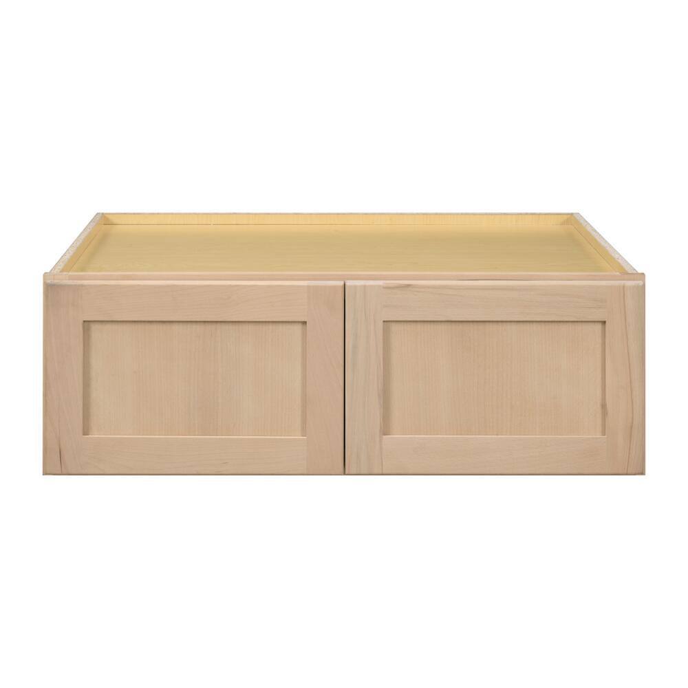 36 in. W x 24 in. D x 12 in. H Ready to Assemble Wall Bridge Kitchen Cabinet in Unfinished with CLICKREADY Technology - Hercitys