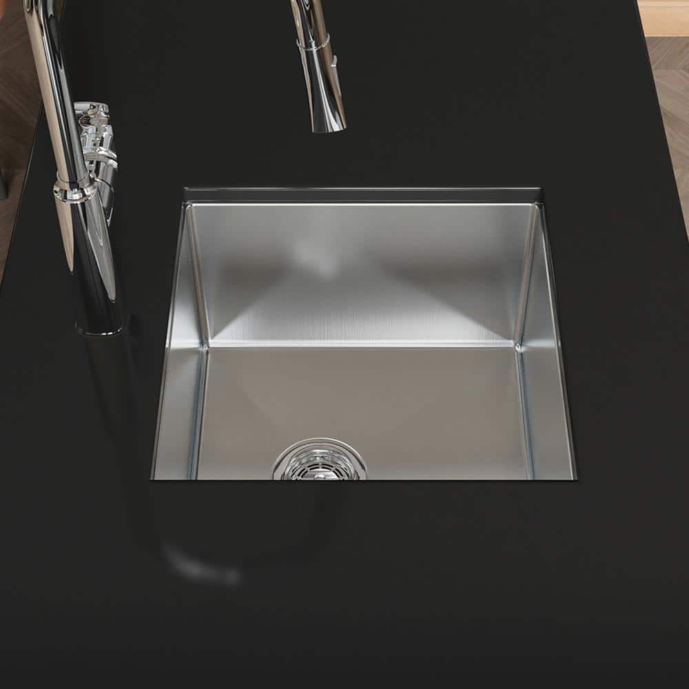 18 in. Multifunctional Undermount Single Bowl Nano Gray Stainless Steel Kitchen Sink (Sink Only) - Hercitys