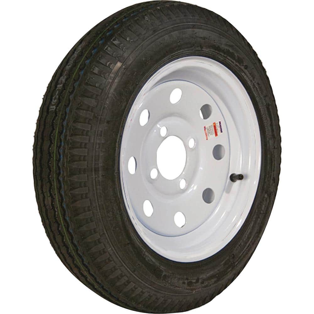 480-12 K353 BIAS 990 lb. Load Capacity White 12 in. Bias Tire and Wheel Assembly - Hercitys
