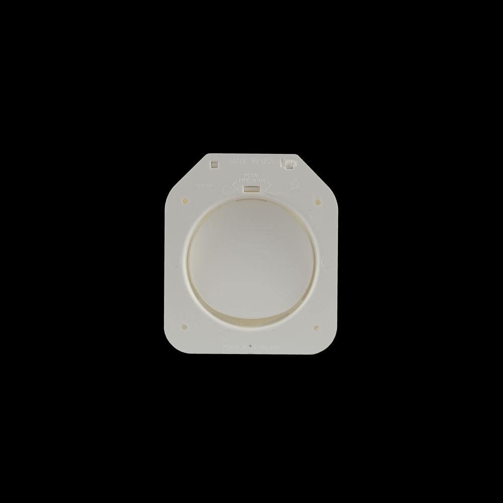 4 in. Low Profile Dual Door Wall Vent in White - Hercitys