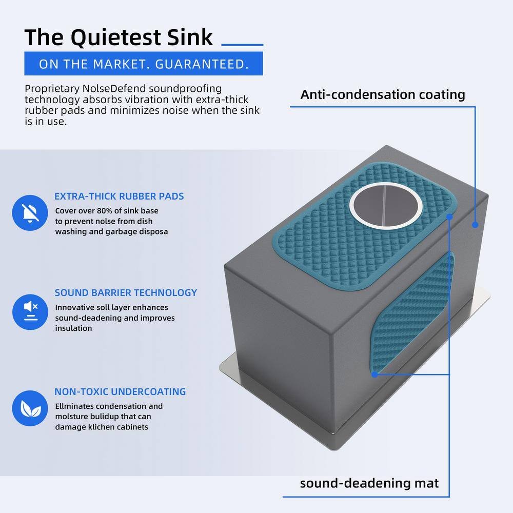 10 in. Undermount Single Bowl 16-Gauge Handmade Stainless Steel Kitchen Sink with Strainer Basket - Hercitys