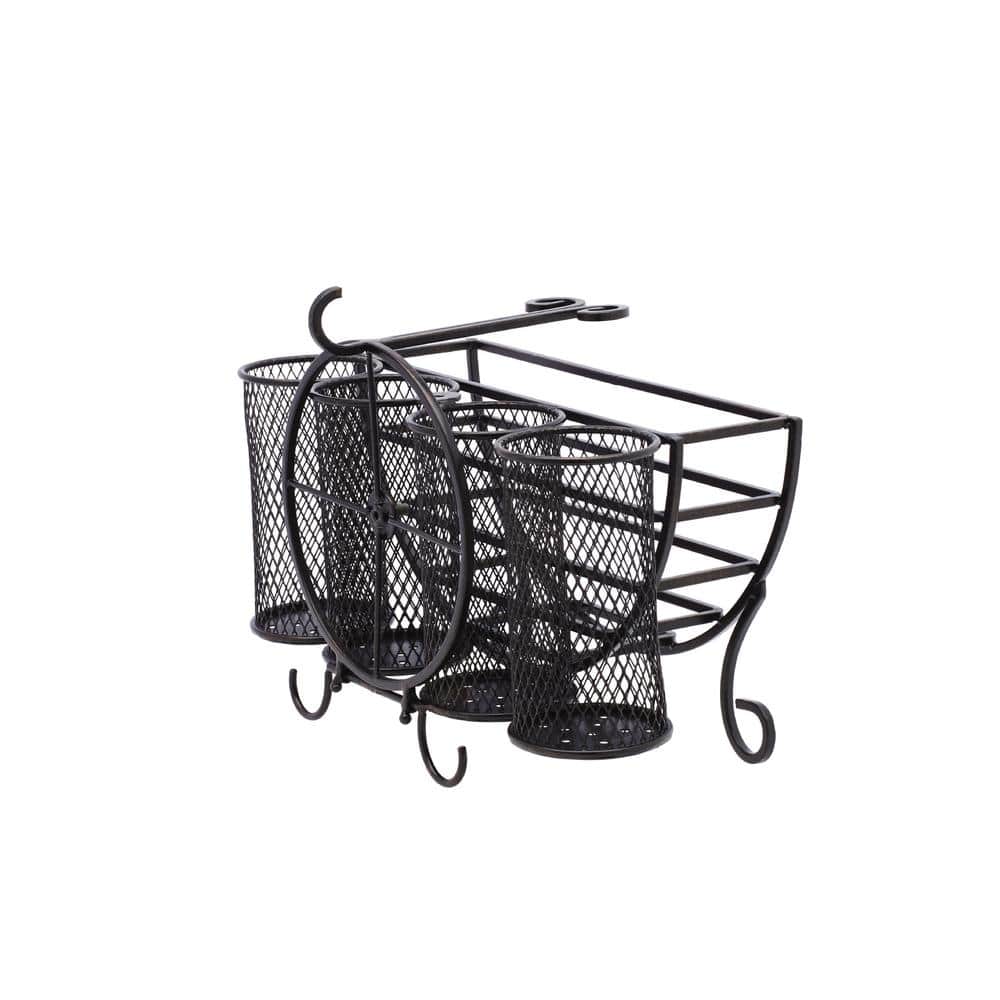12.95 in. x 14.06 in. x 15 in. 5 Compartment Avilla Picnic Caddy - Hercitys