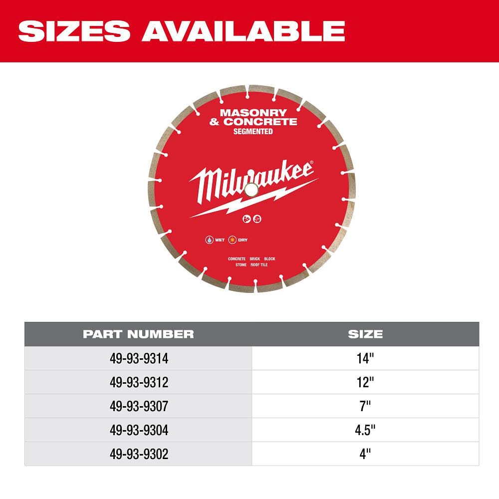 4 in. Segmented Masonry & Concrete Diamond Blade - Hercitys