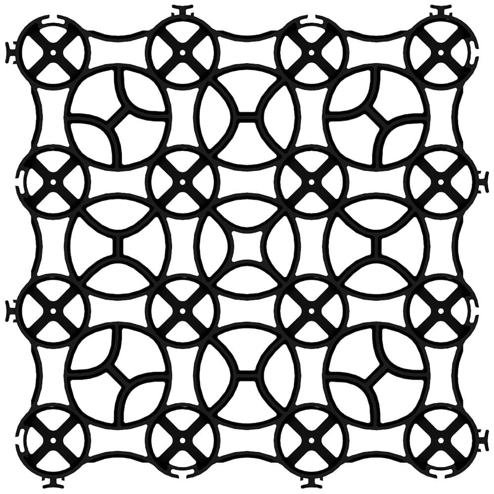 22 in. x 22 in. x 1.5 in. Premium Grid Plastic (12 Pavers/40.50 sq. ft.) - Hercitys