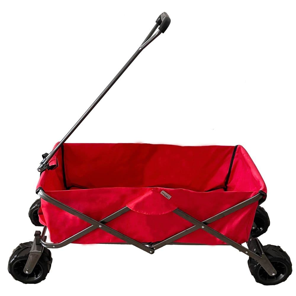 3.64 cu. ft. Garden Cart with Steel Frame and 600D Oxford Fabric, for Outdoor/Sports/Camping - Hercitys