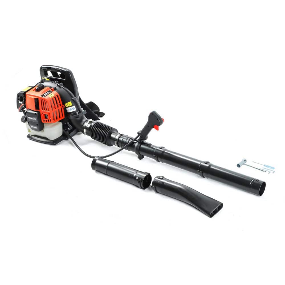 43 cc 181 mph 441 CFM 2-Stroke Backpack Gas Powered Leaf Blower with Ergonomic Design and Low Vibration - Hercitys