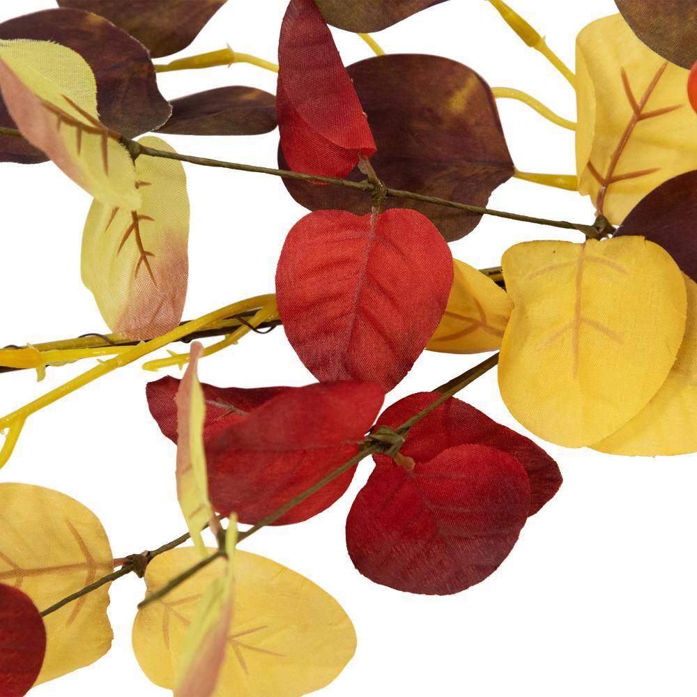 5 ft. x 8 in. Berries and Leaves Artificial Fall Harvest Garland Unlit - Hercitys