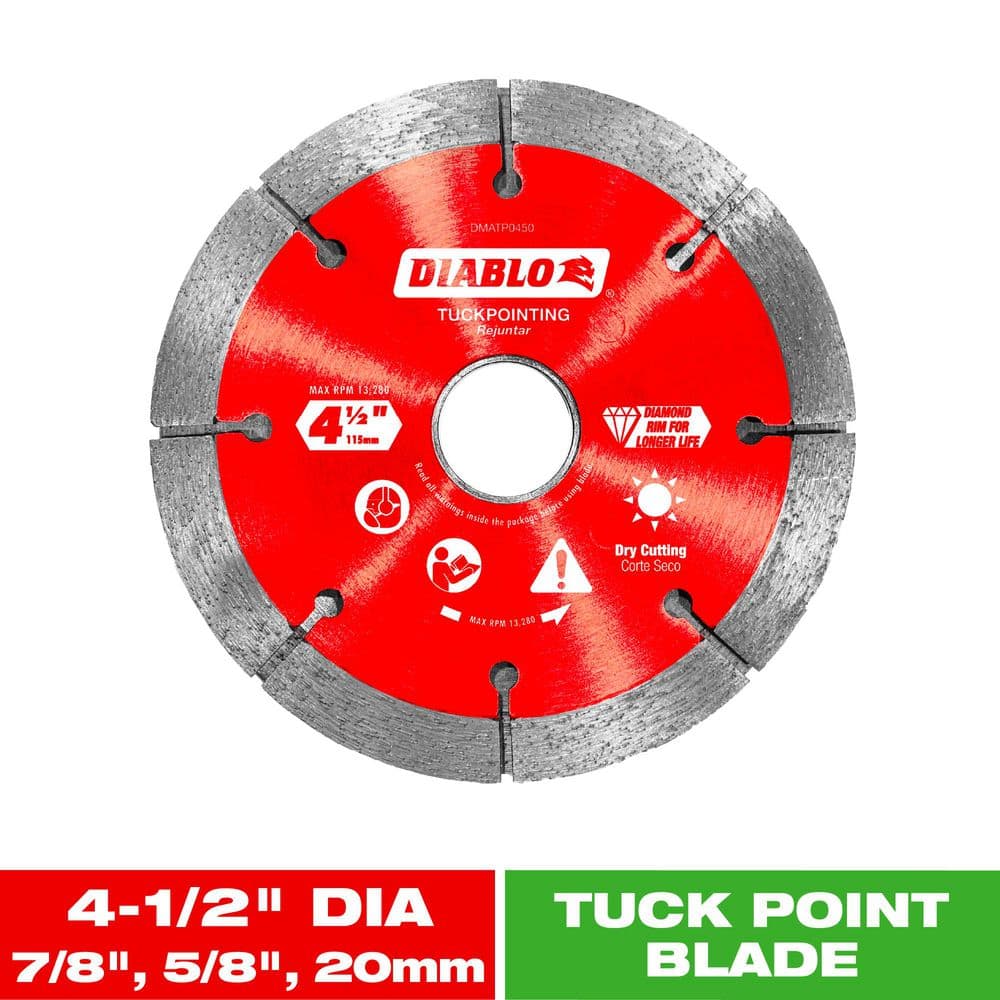 4-1/2 in. Diamond Tuck Point Blade for Masonry - Hercitys
