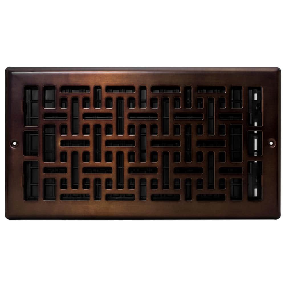 12 in. x 6 in. Oriental Bronze Wall Register - Hercitys