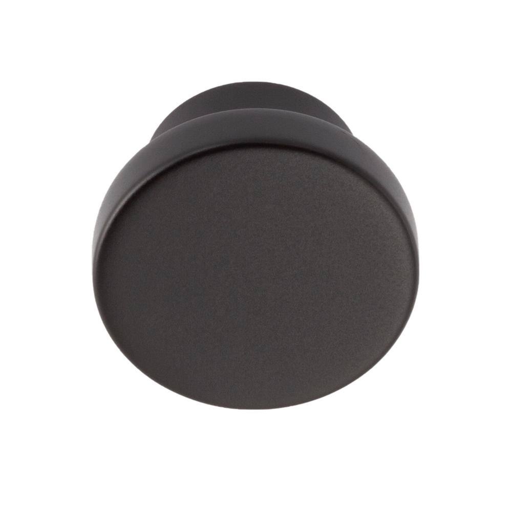 25-Pack Ethan 1-1/4 in. (32 mm) Modern Matte Black Round Cabinet Knob - Hercitys