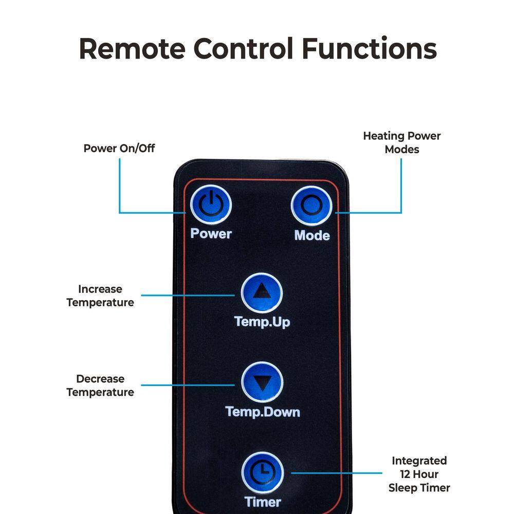 16 in. Deluxe Infrared Quartz Heater, Cherry - Hercitys