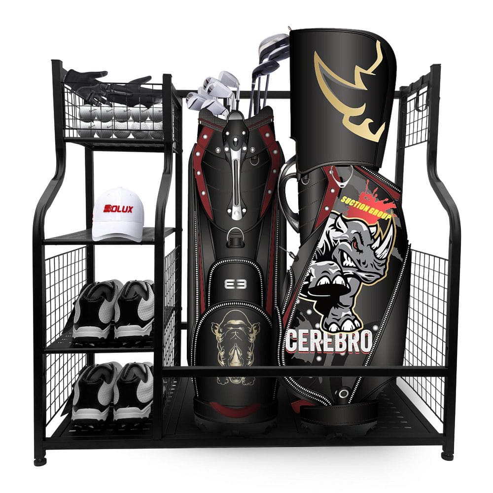 121 lbs. Golf Storage Garage Rack and Other Golfing Equipment Organizer - Hercitys