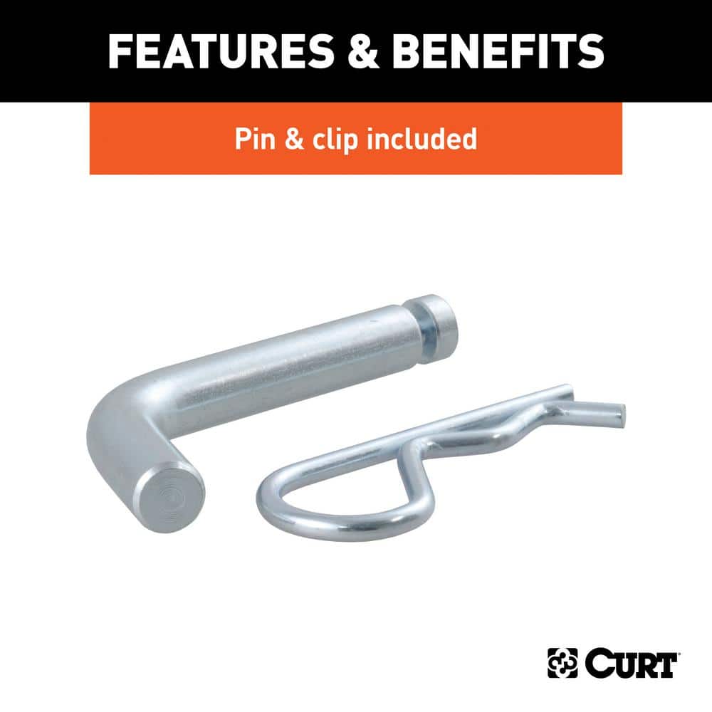 3,500 lbs. 3/4 in. Rise Trailer Hitch Ball Mount Draw Bar Towing Starter Kit with 2 in. Ball (1-1/4 in. Shank) - Hercitys