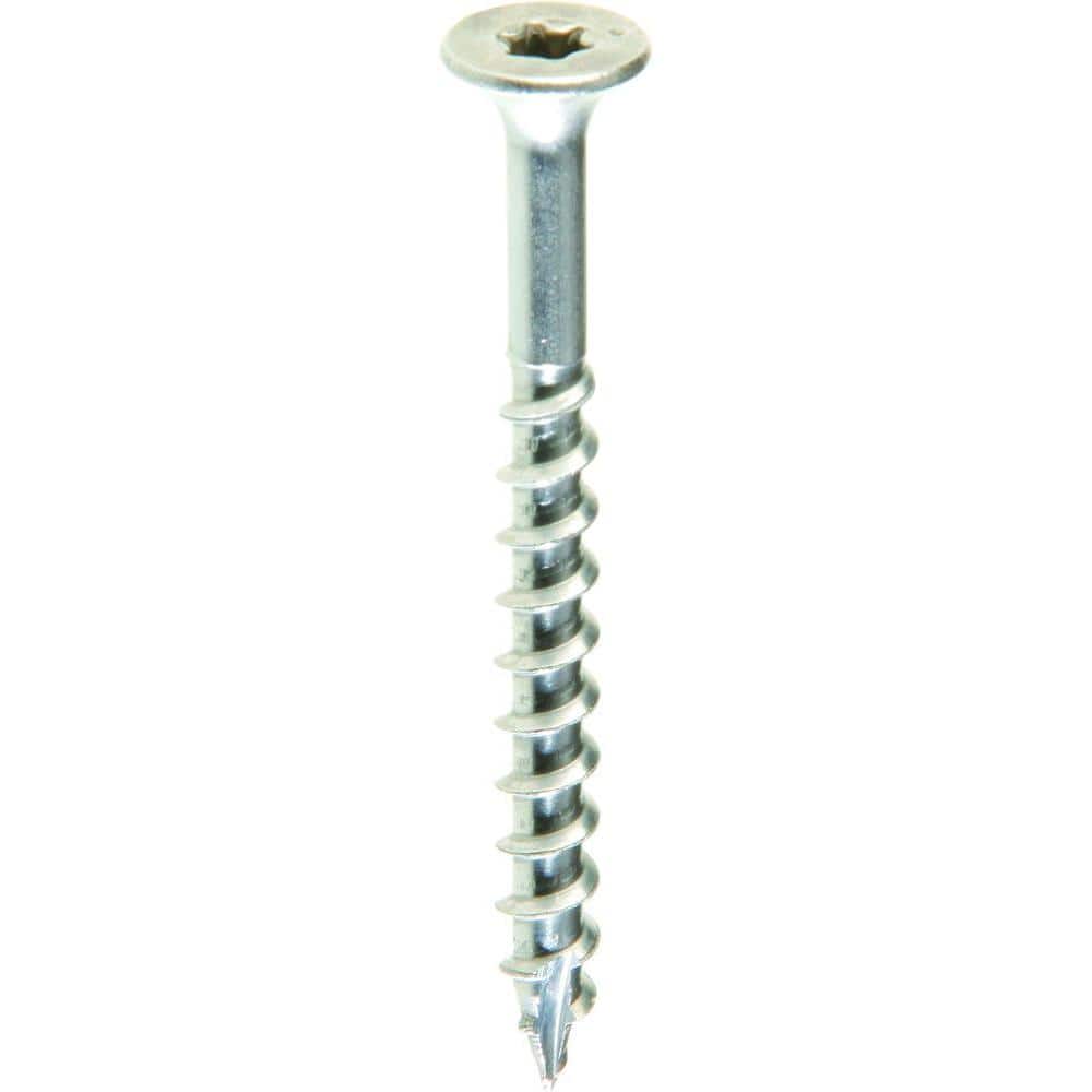 #8 x 1-5/8 in. 305 Stainless Steel Star Drive Bugle Head Coarse Thread Deck Screws 1lb. Box - Hercitys
