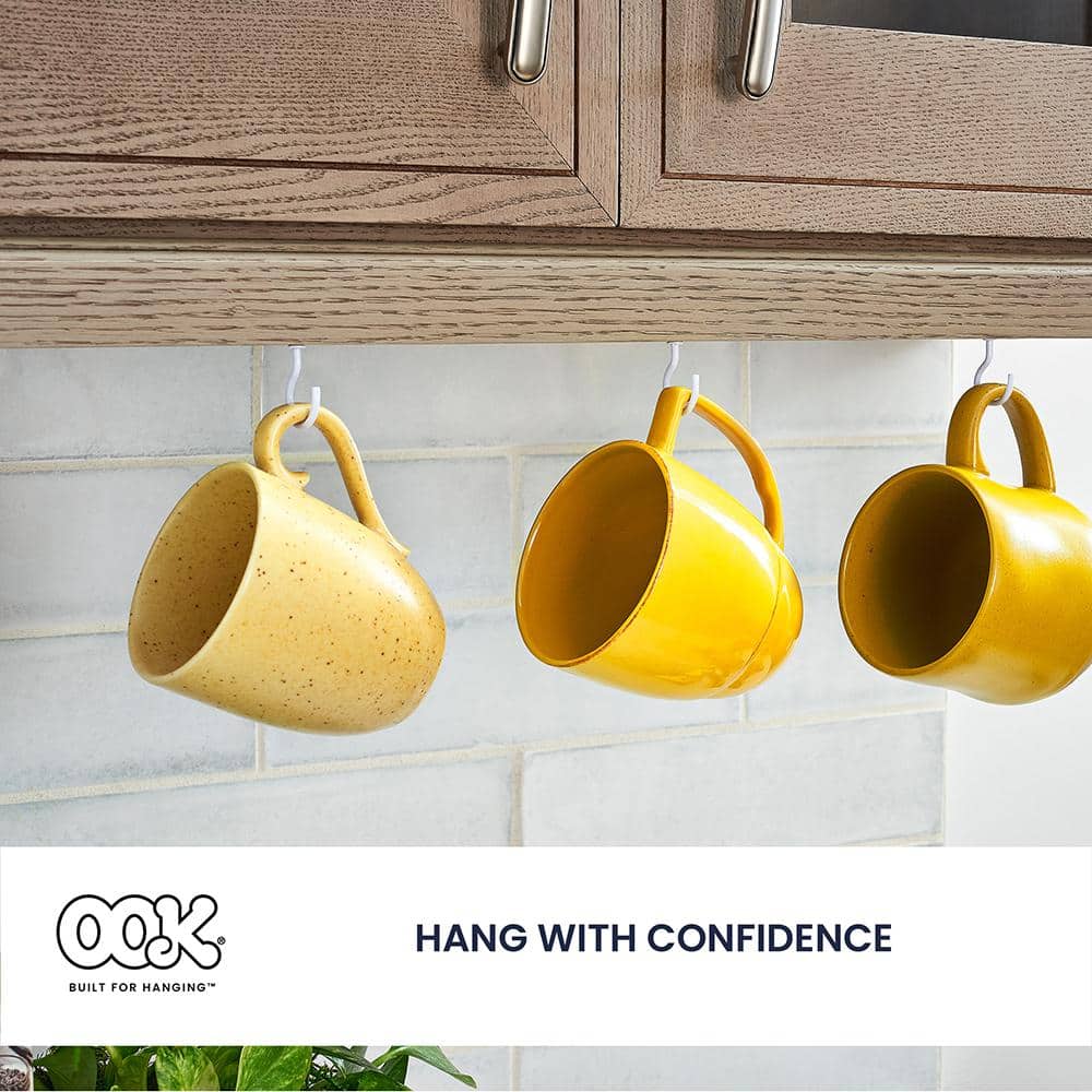 2-1/4 in. White Vinyl Cup Hook (20-Pack) - Hercitys