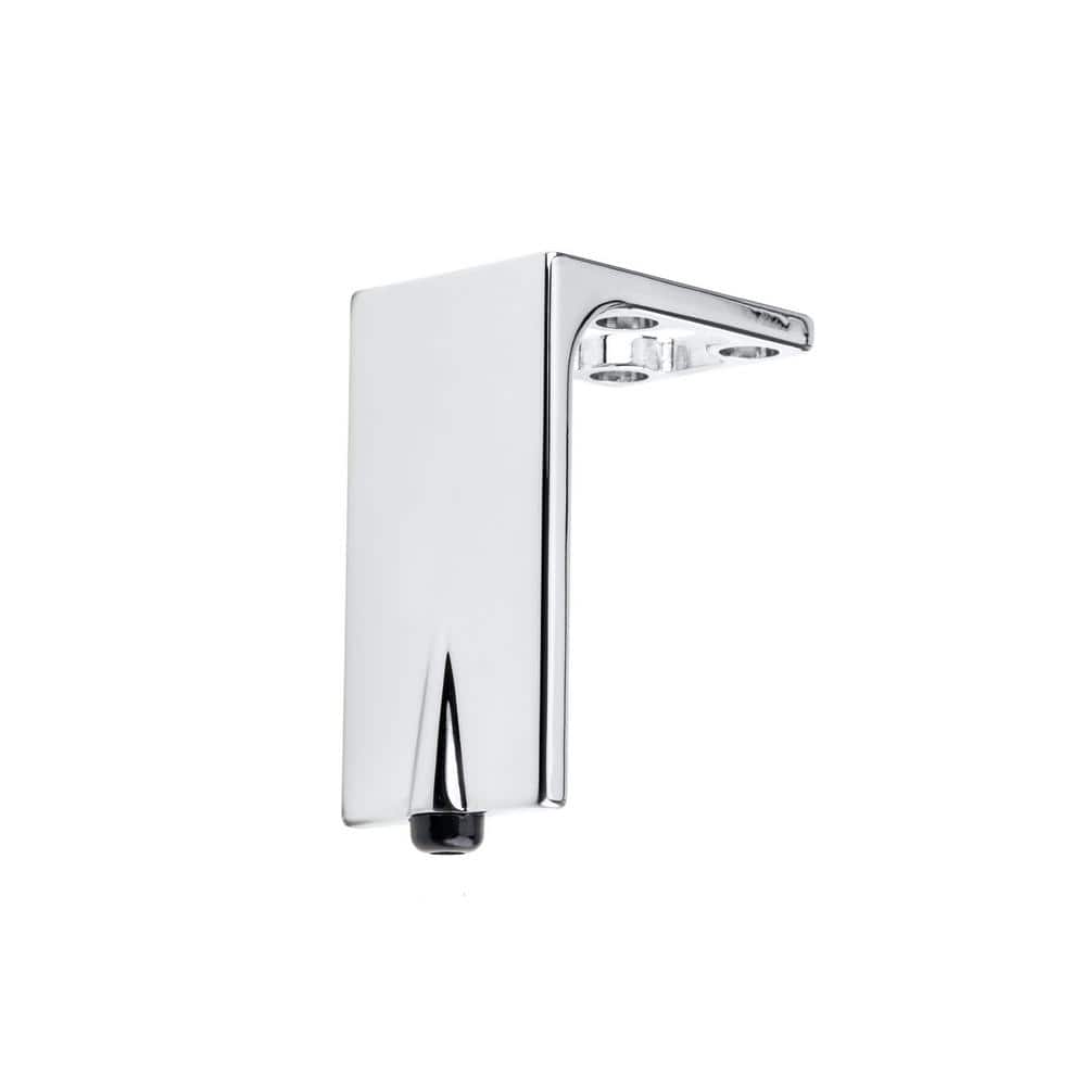 5 1/2 in. (140 mm) Chrome Zamak Furniture Leg with Leveling Glide - Hercitys