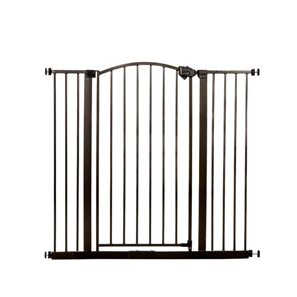 36 in. Arched Decor Extra Tall Safety Gate in Bronze - Hercitys