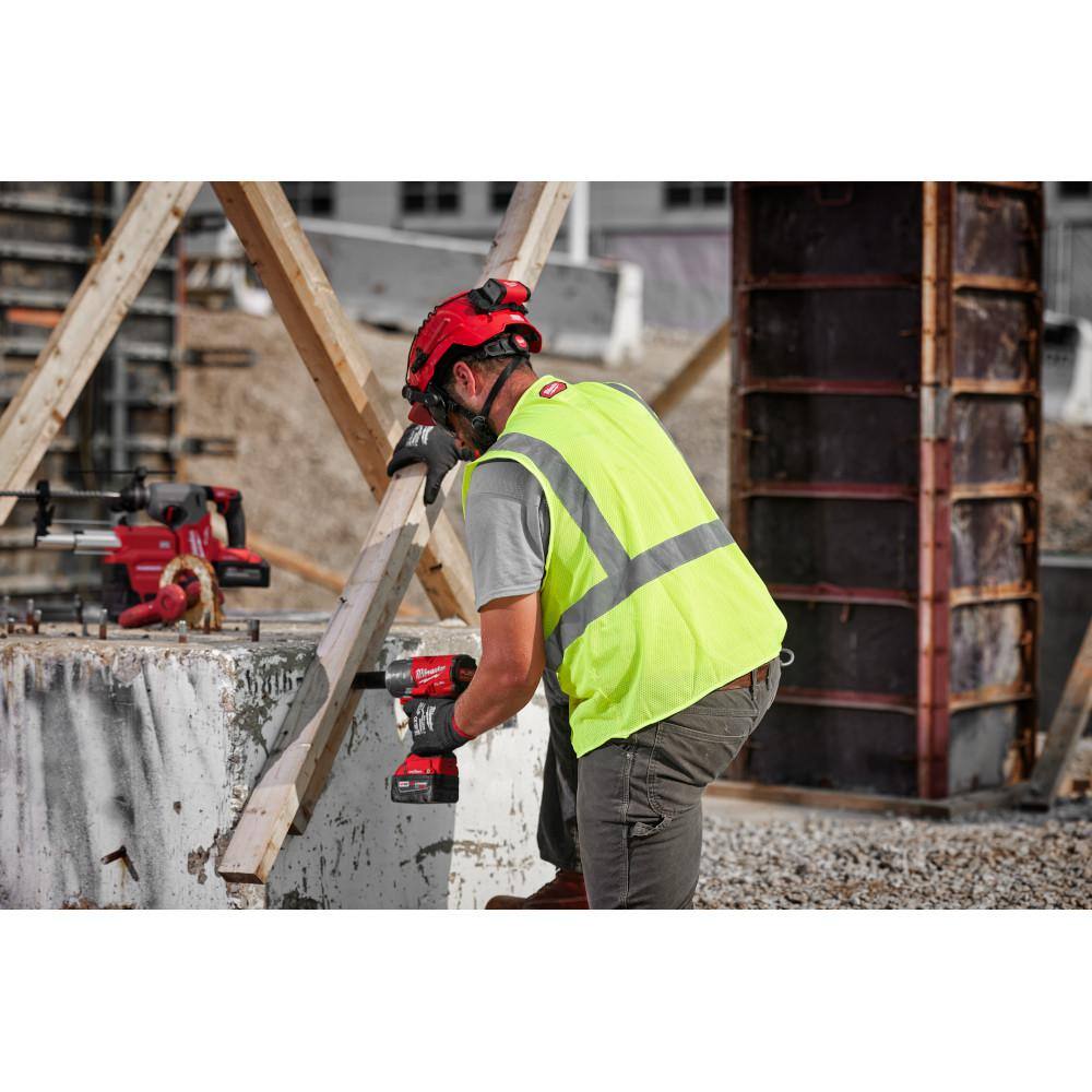 4X-Large/5X-Large Yellow Class 2 High Visibility Mesh One Pocket Safety Vest - Hercitys