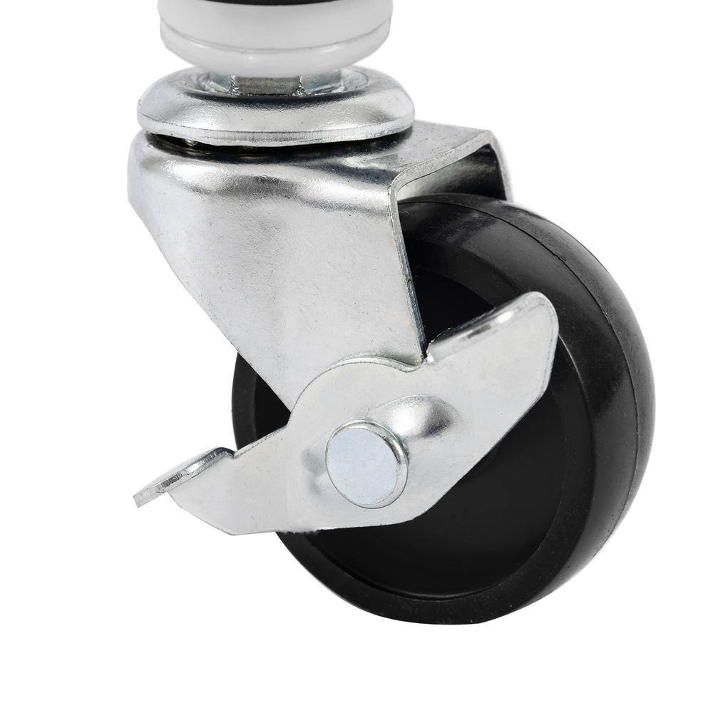 4-Tier Steel Wire Shelving System in White (36 in. W x 14 in. D x 56.5 in. H) - Hercitys