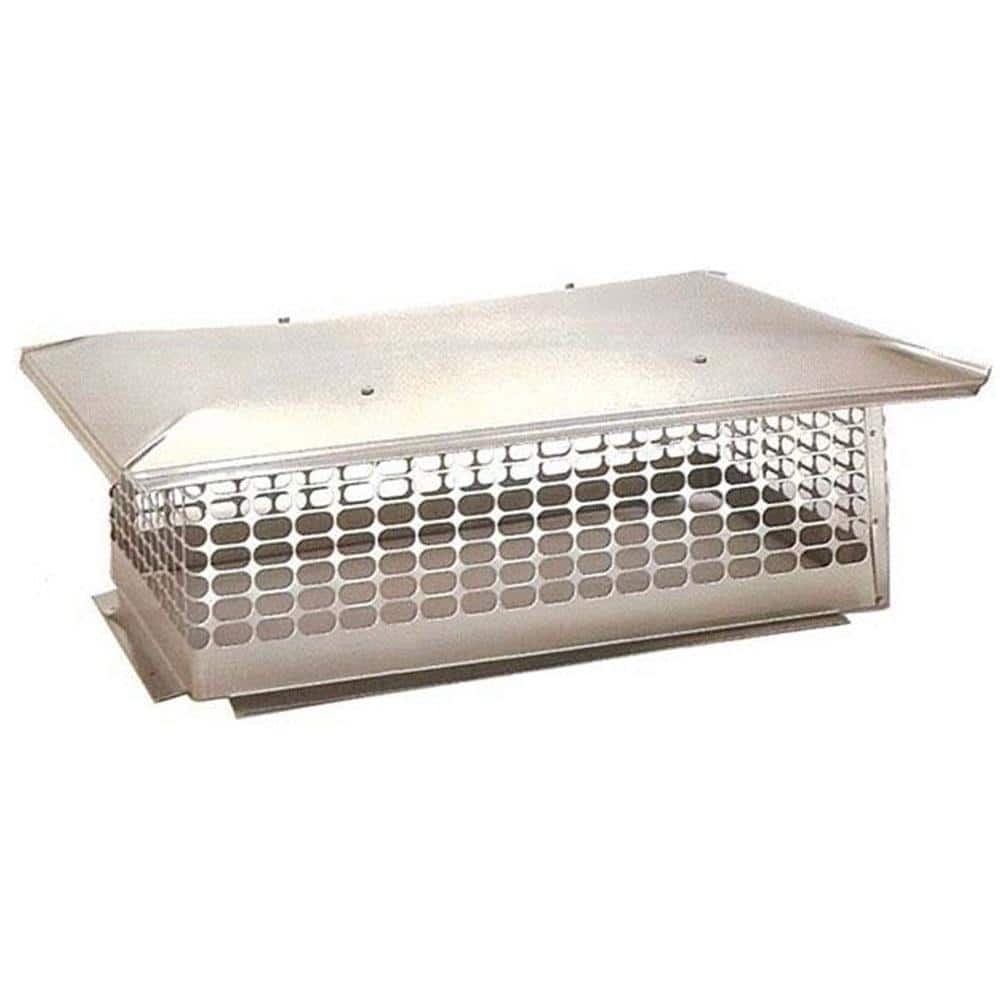 19 in. x 25 in. Fixed Stainless Steel Chimney Cap - Hercitys