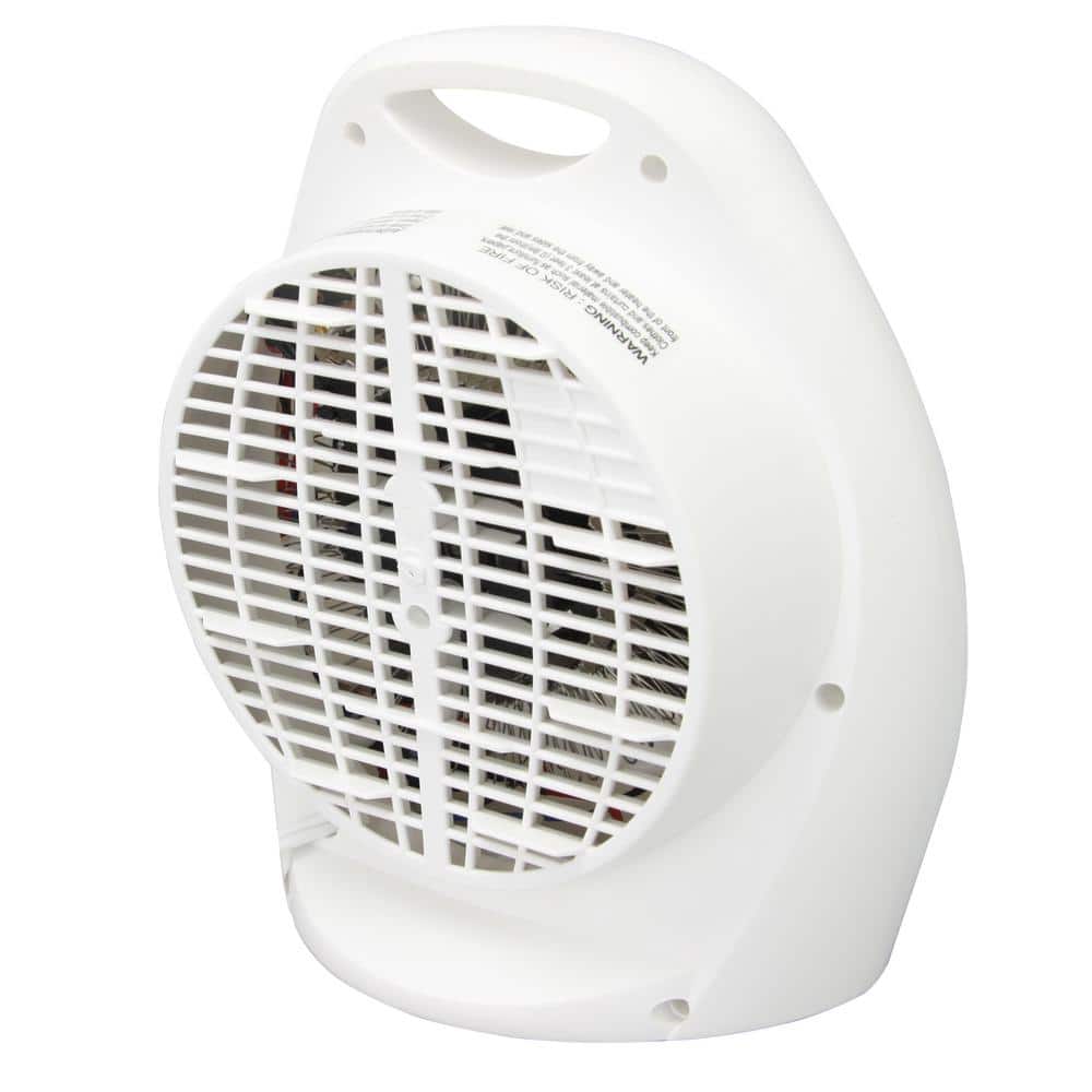 1,500-Watt Electric Portable Fan Heater with Adjustable Thermostat - Hercitys