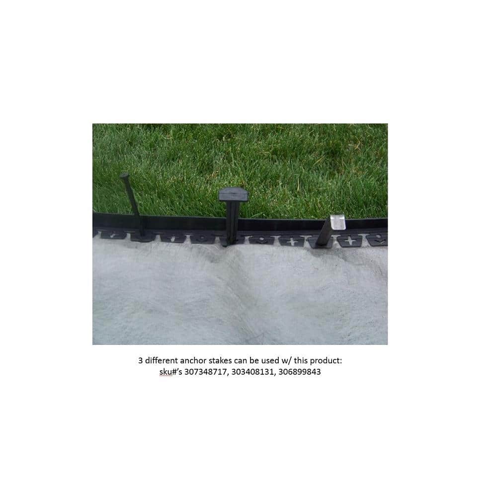 30 ft. L x 2 in. D x 1.5 in. H No Dig Edging Polyethylene with Extra Nails - Hercitys