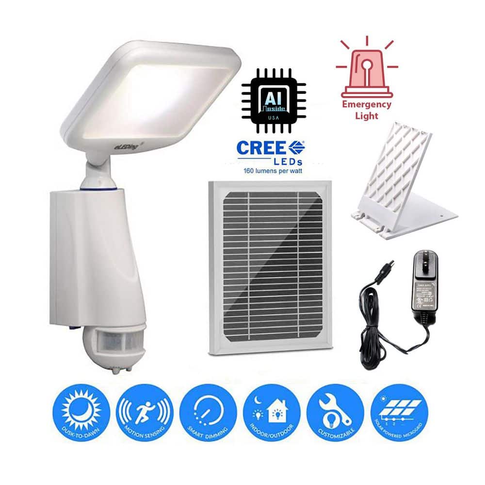 180 Degree Solar Cree LED Outdoor Smart True Dusk to Dawn Security/Safety/Flood/Spot/Patio/Yard Light - Hercitys