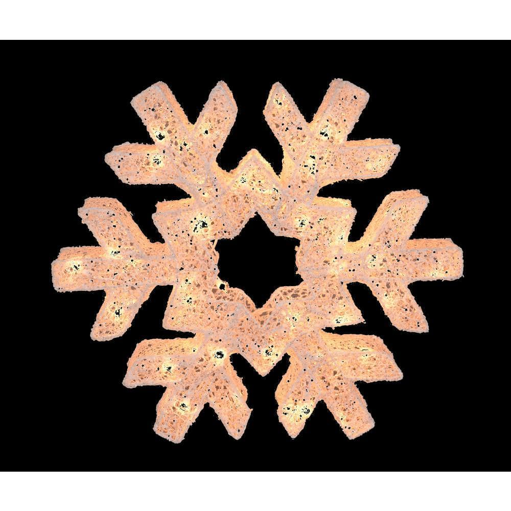24 in. LED Lighted Snowflake Christmas Decoration - Hercitys