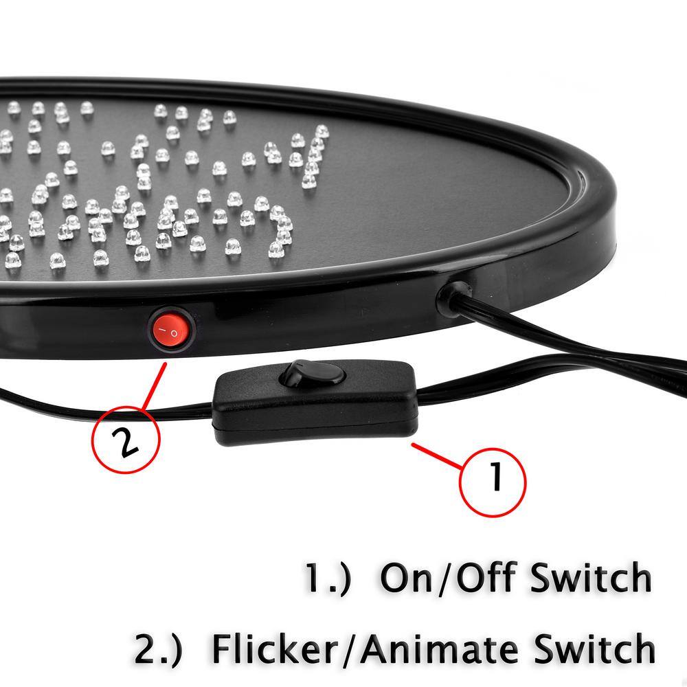 23 in. x 14 in. LED Oval Pizza Sign - Hercitys