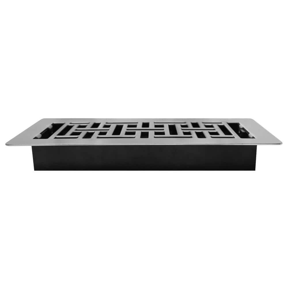 4 in. x 10 in. Oriental Low Profile Steel Plated Nickel - Hercitys