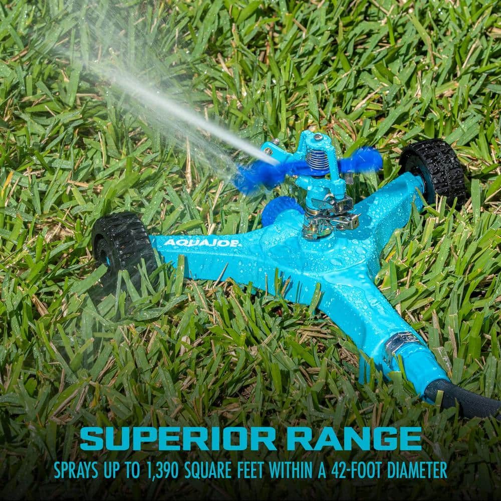 10 in. Indestructible Zinc Impulse 360-Degree Sprinkler - Hercitys