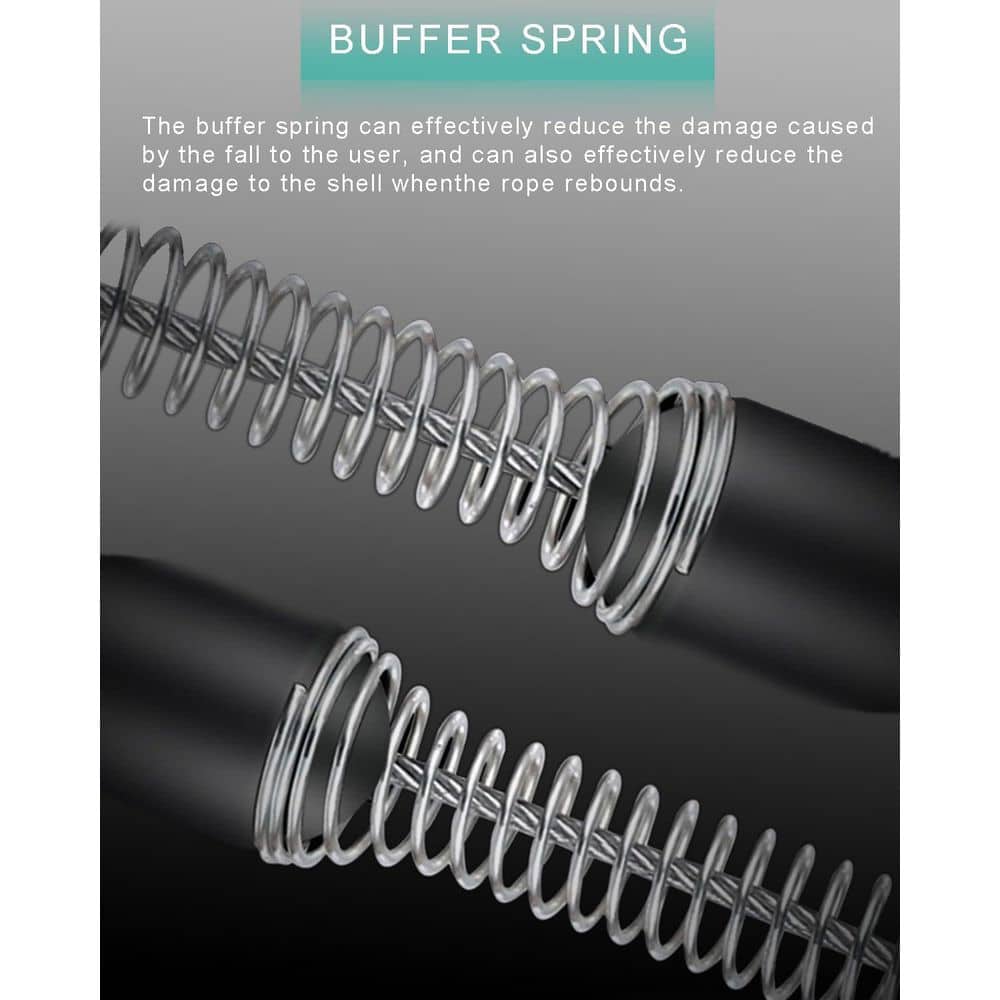 33 ft. Self Retracting Lifeline Fall Arrest Steel Wire Rope Heavy Duty - Hercitys