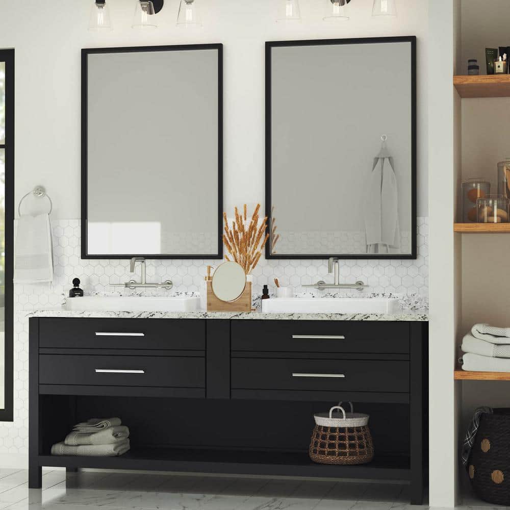 4 ft. Straight Laminate Countertop All-Inclusive Kit in Textured White Ice Granite with Eased Edge and Loose Backsplash - Hercitys