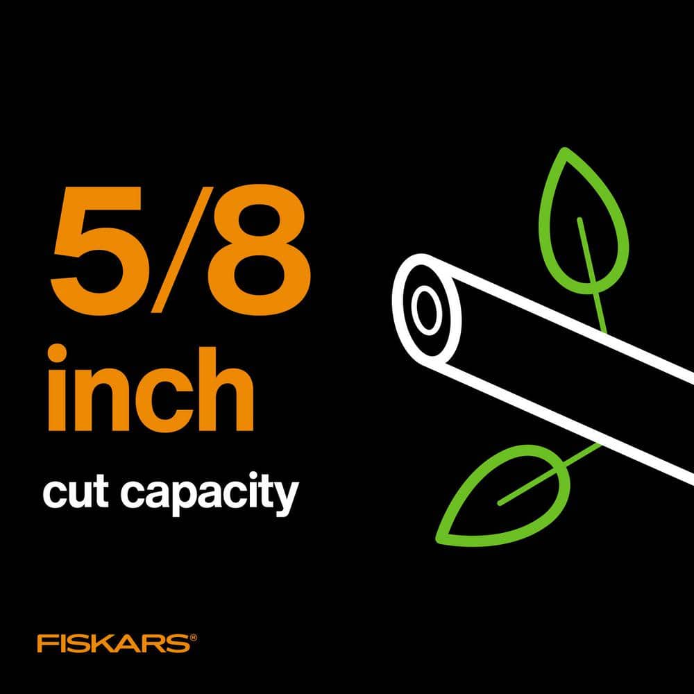 5/8 in. Cut Capacity Steel Blade with Non-Slip Grip 8.46 in. Bypass Pruning Shears - Hercitys