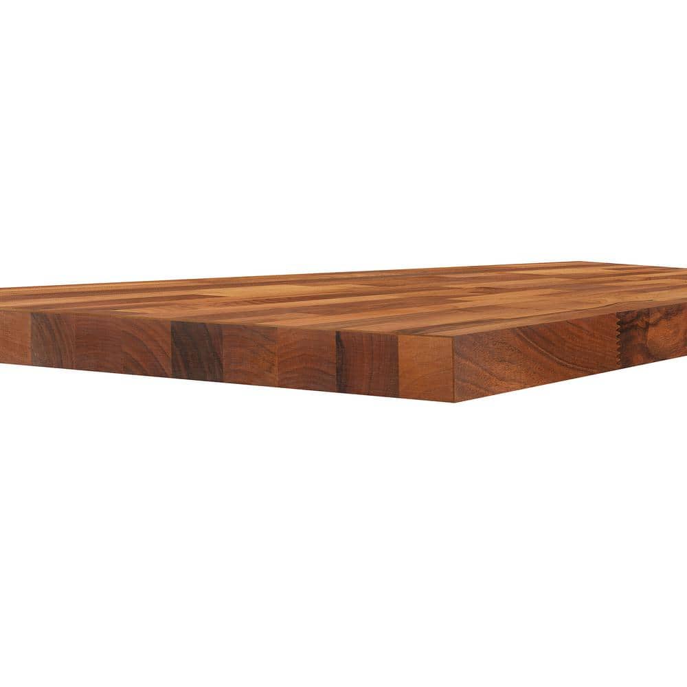 4 ft. L x 25 in. D Finished Engineered Walnut Butcher Block Countertop - Hercitys