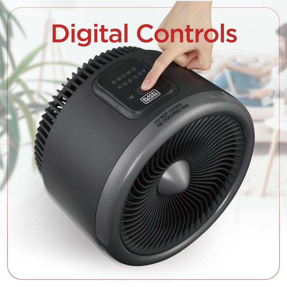 1500-Watt, Digital Turbo 2-in-1 Electric Heater Plus Fan - Hercitys